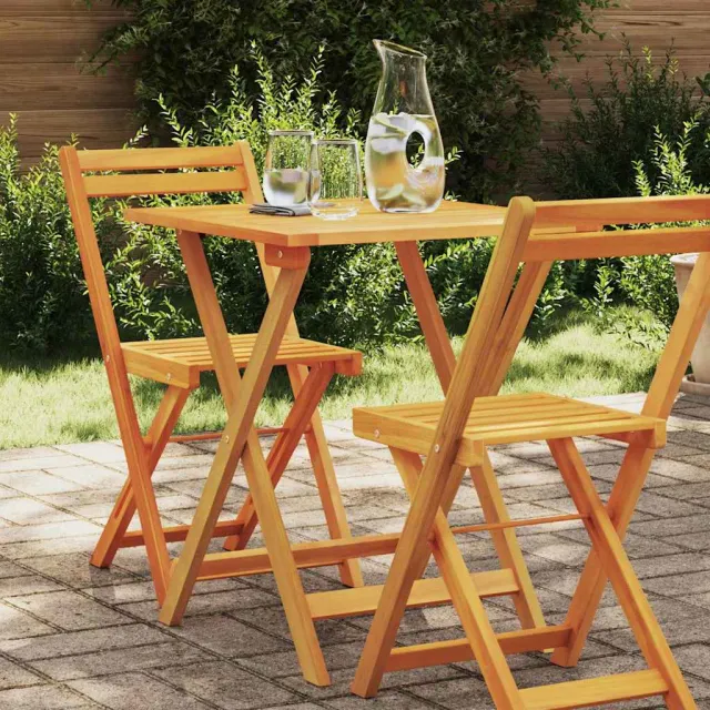 vidaXL Tuinstafel Naturel 60 x 60 x 72 cm Massief Acaciahout, foto 2
