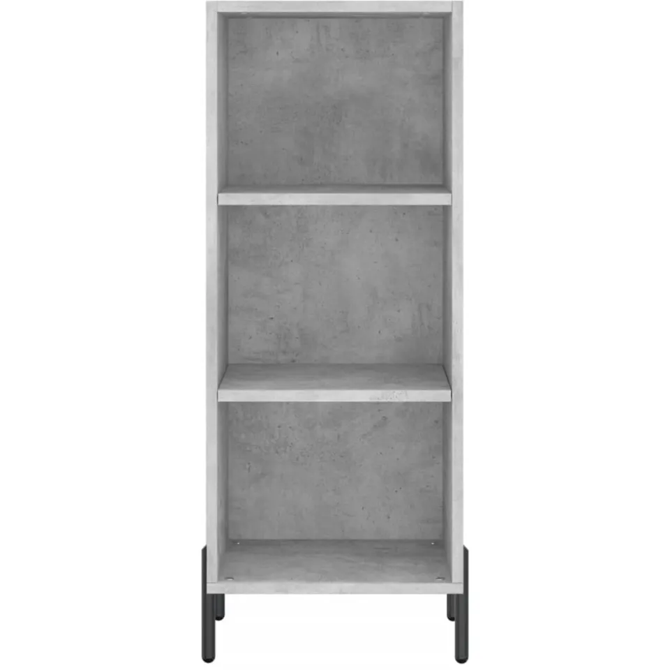 vidaXL Dressoir 34,5x32,5x90 cm bewerkt hout betongrijs