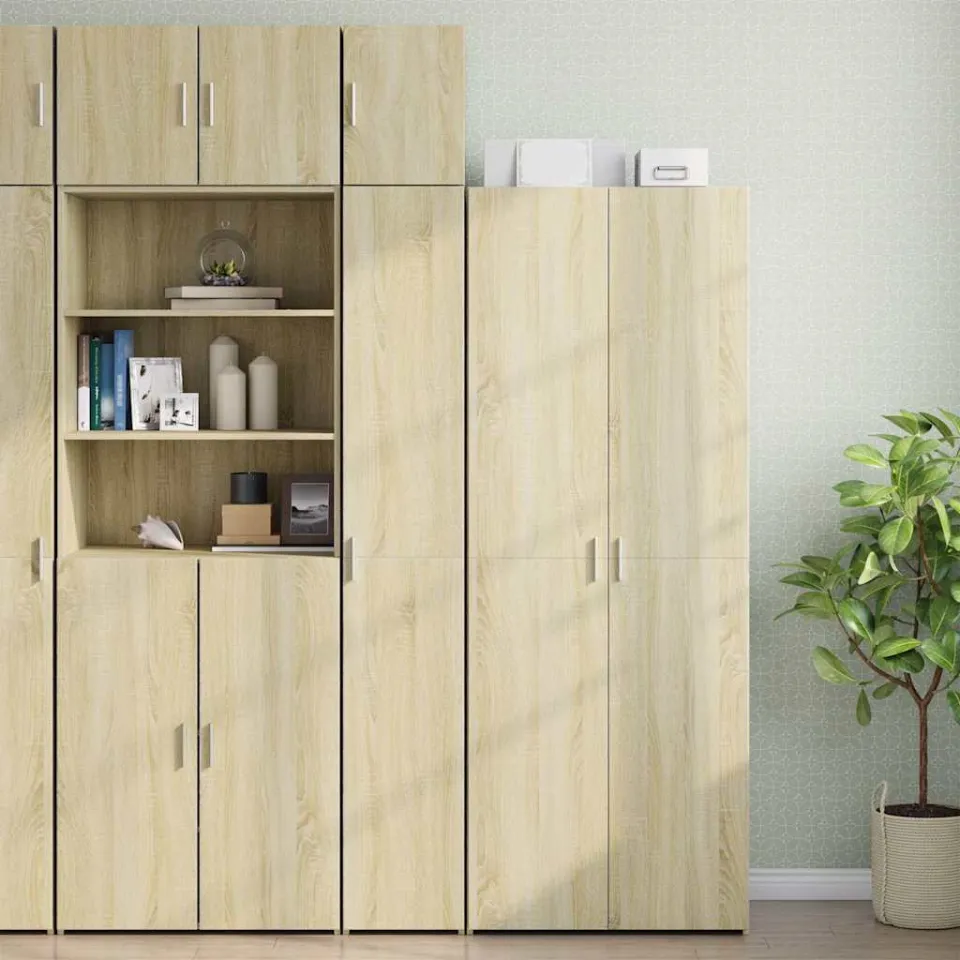 vidaXL Wandkast 30x42,5x40 cm bewerkt hout sonoma eikenkleurig, foto 2