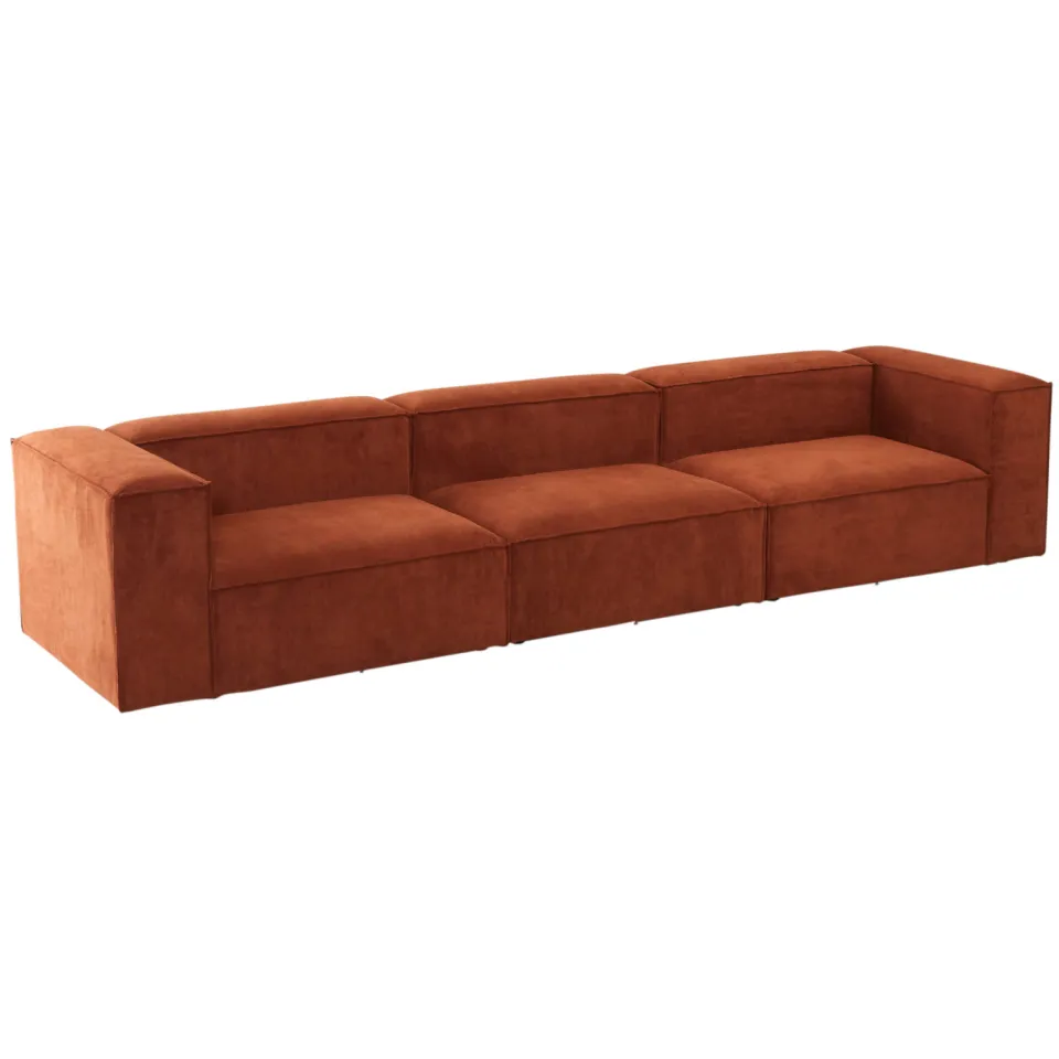 NOUS Living Igor 4-zitsbank terracotta, foto 5