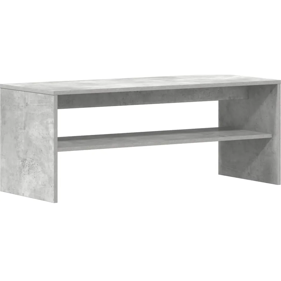 vidaXL Tv-meubel 100x40x40 cm bewerkt hout betongrijs grijs, foto 3