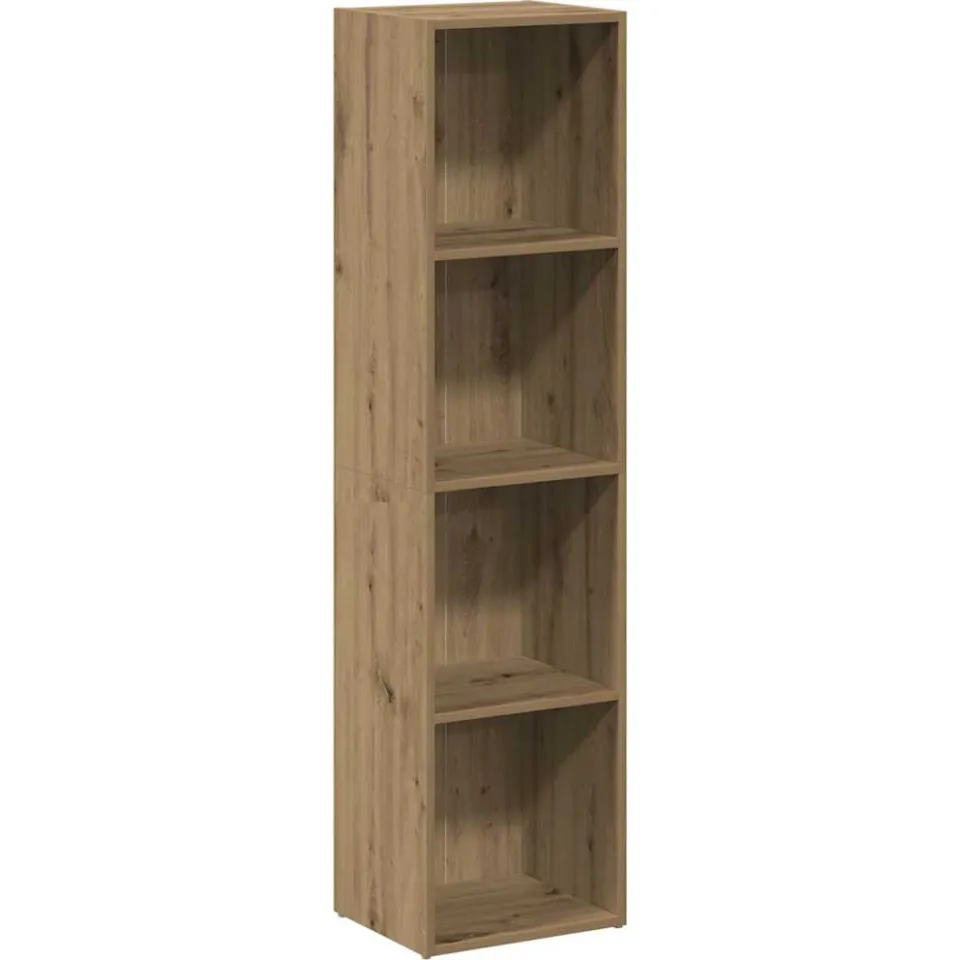 vidaXL Boekenkast 36x30x143 cm bewerkt hout artisanaal eikenkleur Bruin