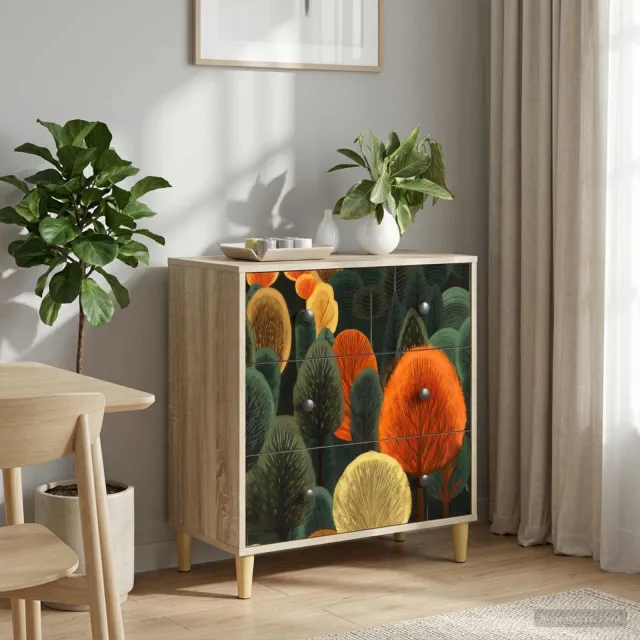 vidaXL Ladekast ZAANDAM Bosprint 66 x 36,5 x 75 cm Bewerkt hout Sonoma Bruin