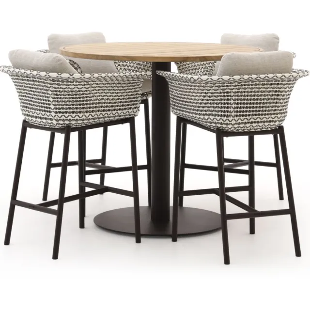 Zavelli Cuore ø 120cm barset 5-delig taupe, foto 2