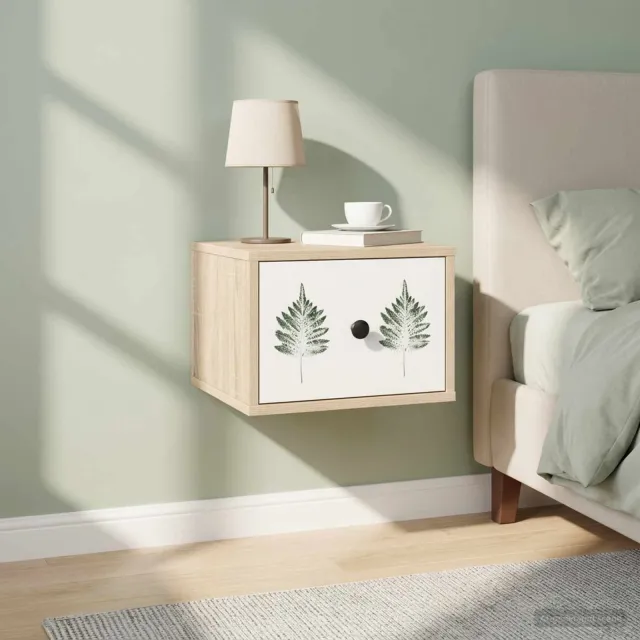 vidaXL Wandkastje HANAU 2 st Sonoma Eiken 36 x 33 x 25 cm Bewerkt hout, foto 2