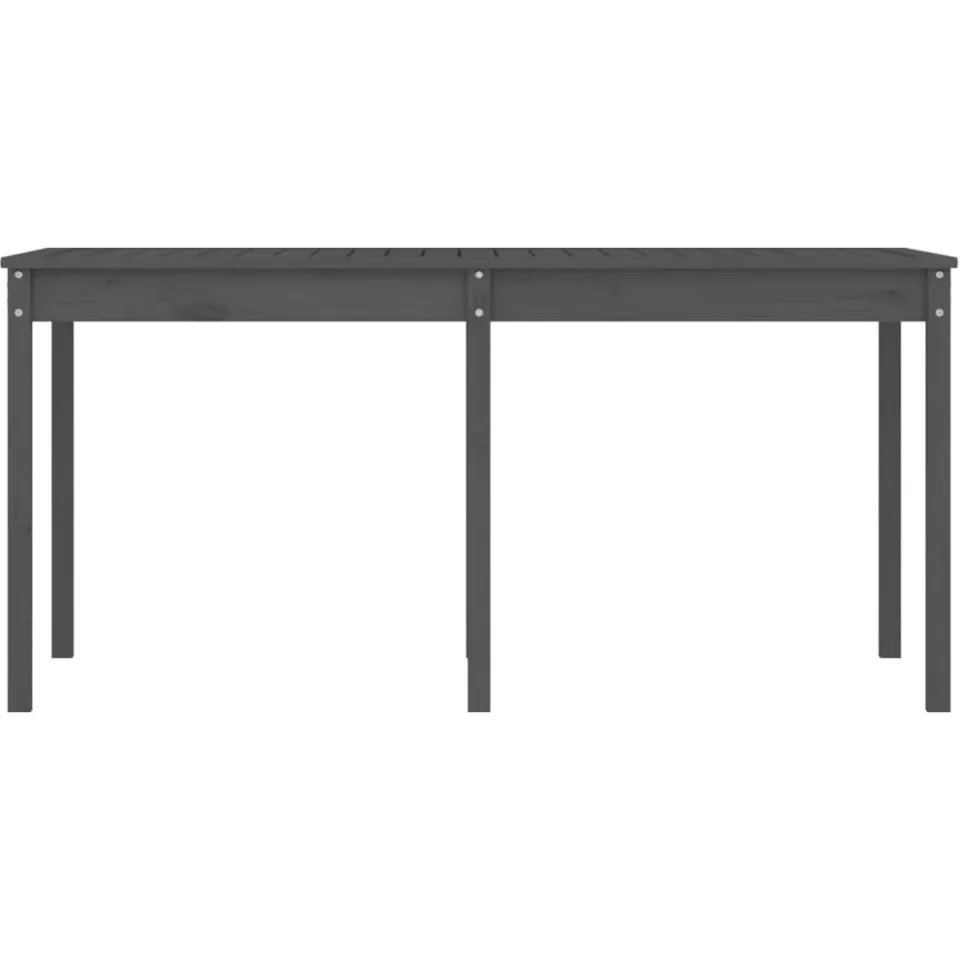 vidaXL Tuintafel 159,5x82,5x76 cm massief grenenhout grijs, foto 4