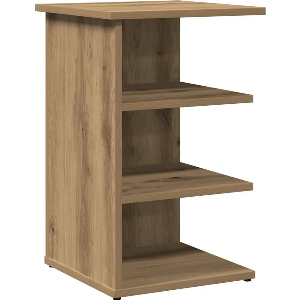 vidaXL Dressoir 35x35x55 cm bewerkt hout artisanaal eikenkleur, foto 3