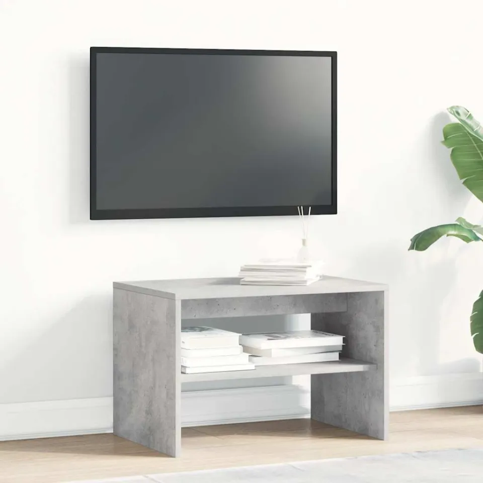 vidaXL Tv-meubel 60x40x40 cm bewerkt hout betongrijs grijs, foto 2