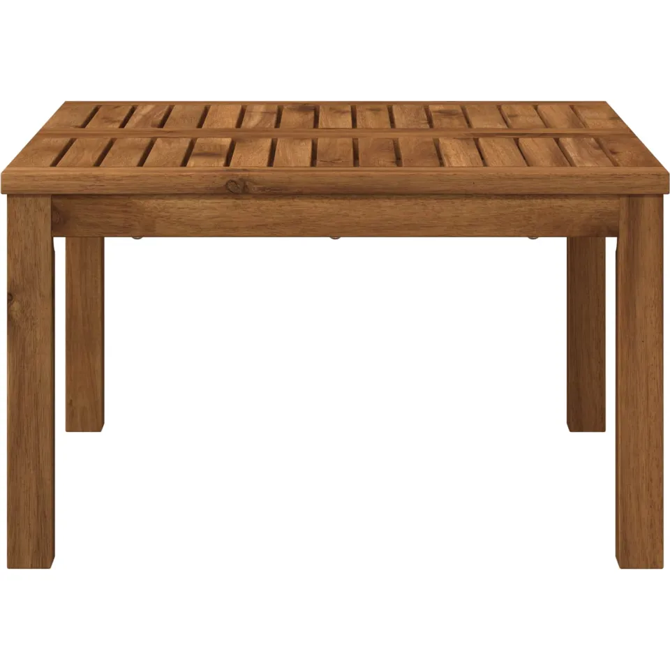 vidaXL Salontafel LAREN Naturel 60 x 60,5 x 36 cm Massief Acaciahout Bruin