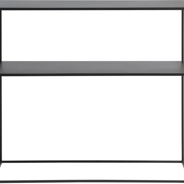 Giga Living Bijzettafel Metaal Zwart - 90cm - 1 Plank - Tafel Pebble - Giga Living
