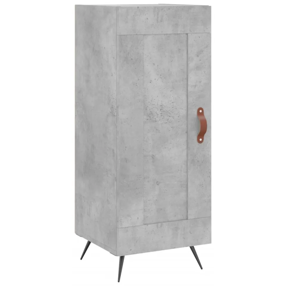 vidaXL Dressoir 34,5x34x90 cm bewerkt hout betongrijs grijs, foto 3