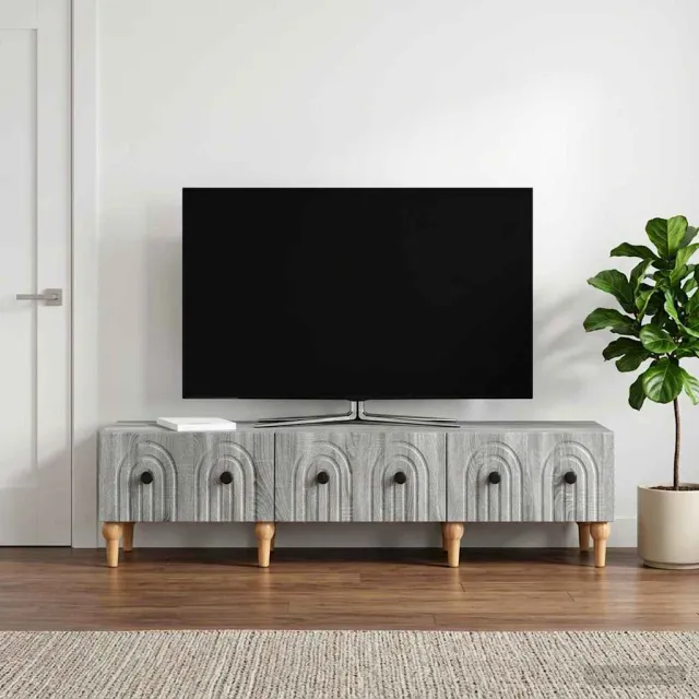 vidaXL TV-kast met lade Grijs sonoma 147 x 34,5 x 30 cm Bewerkt hout