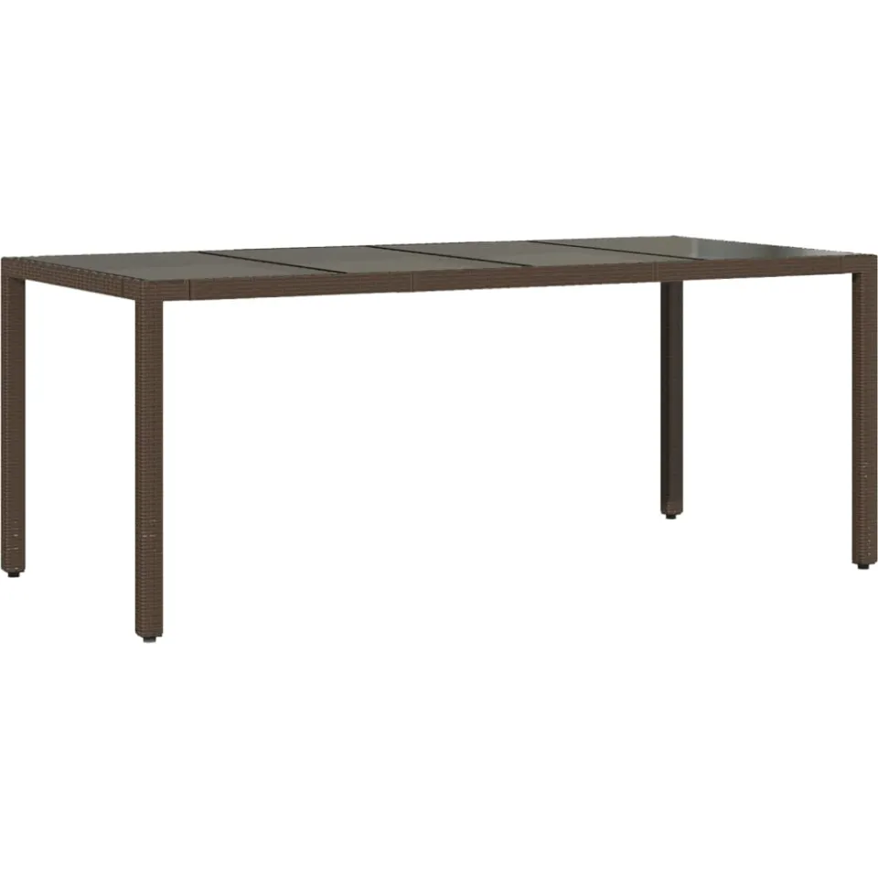 vidaXL 9-delige Tuinset met kussens poly rattan bruin, foto 4