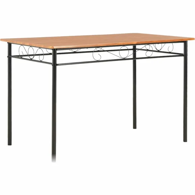 vidaXL Eettafel 120x70x75 cm MDF bruin