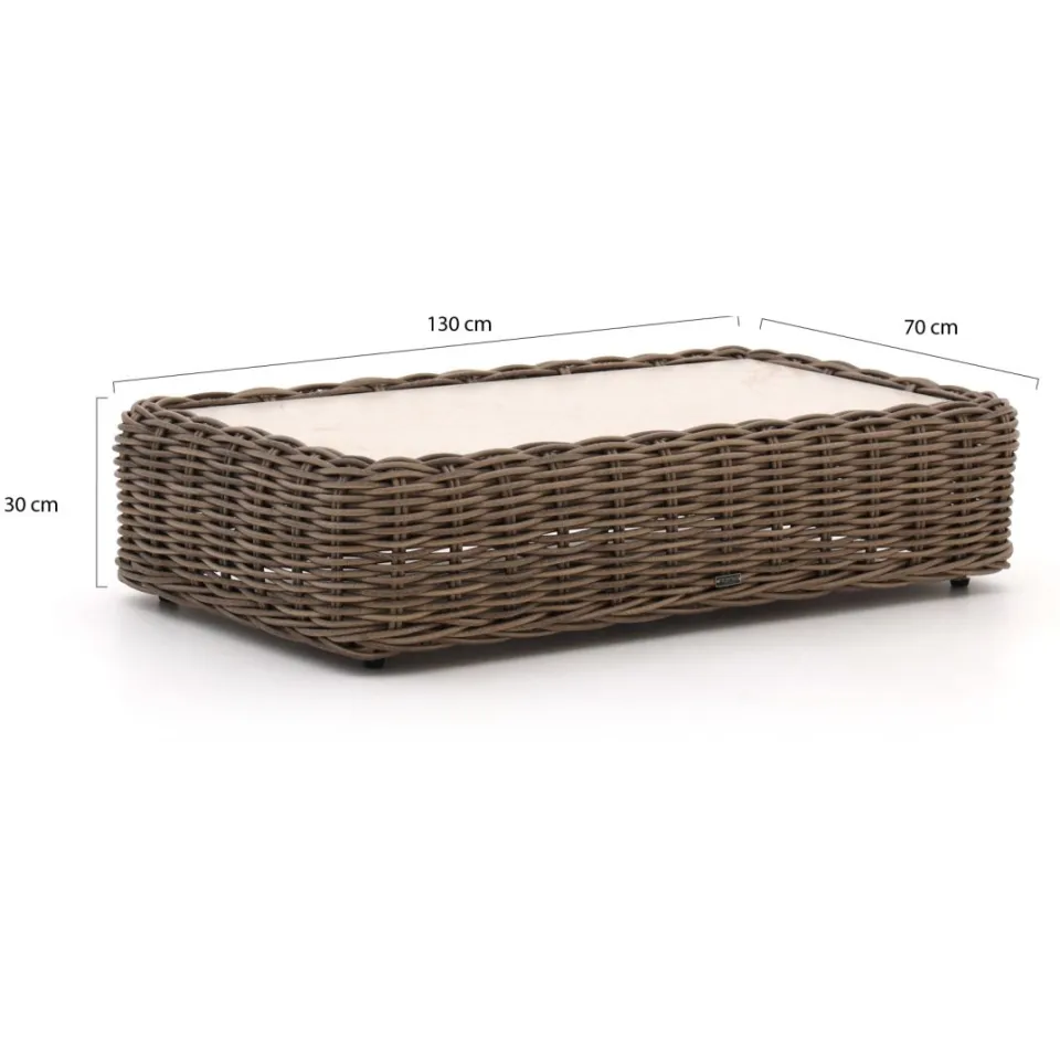 Intenso Furniture Intenso Segrino lounge tuintafel 130x70x30cm taupe, foto 2