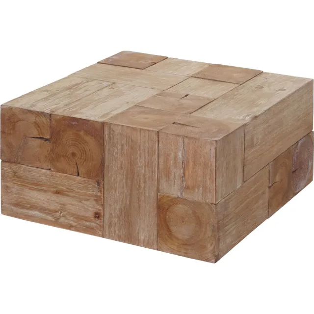MCW Salontafel MCW-A15c, woonkamertafel, massief rustiek dennenhout MVG-gecertificeerd 30x60x60cm