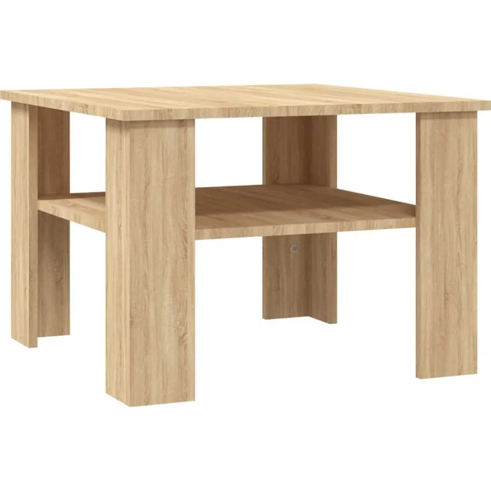 vidaXL Salontafel 60x60x42 cm bewerkt hout sonoma eikenkleurig, foto 3