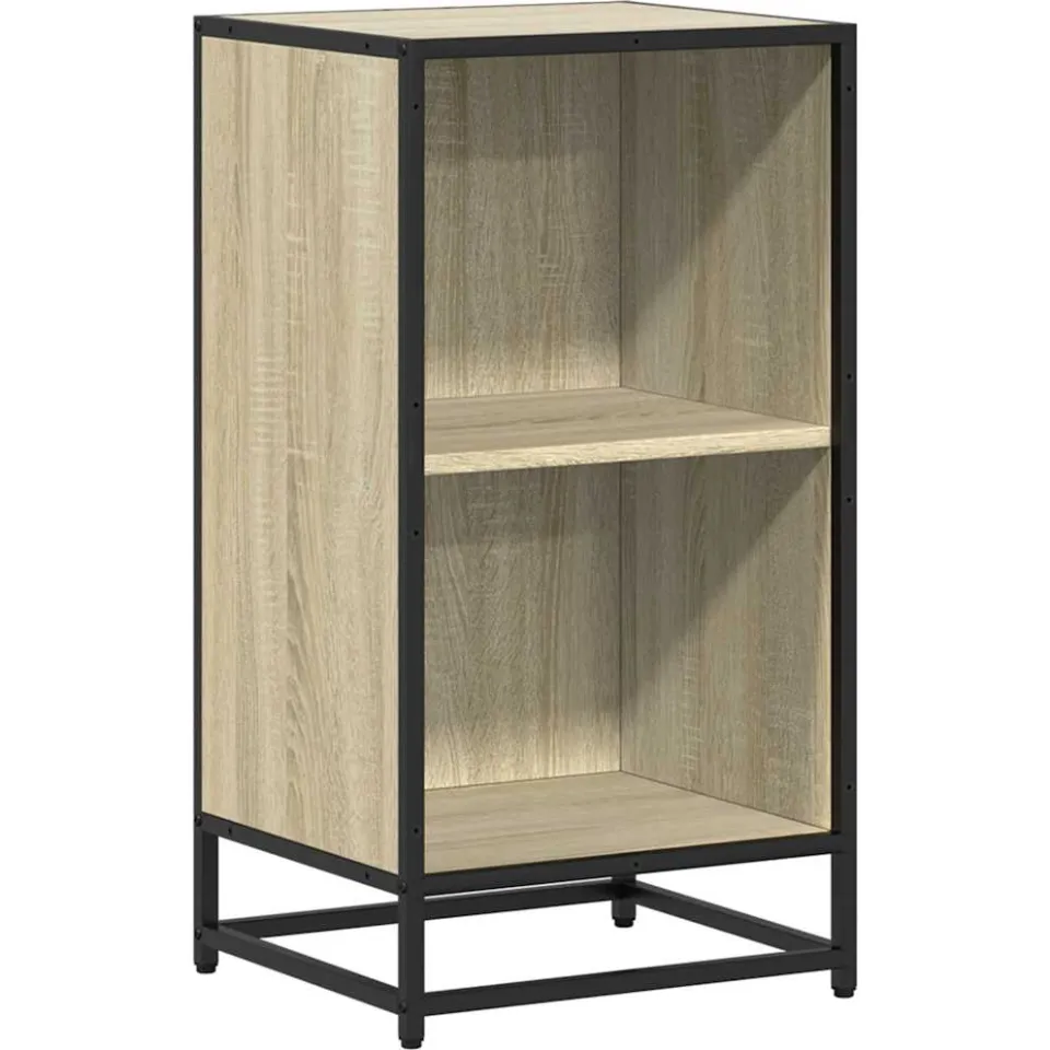 vidaXL Boekenkast 40x35x76 cm bewerkt hout sonoma eikenkleurig, foto 3