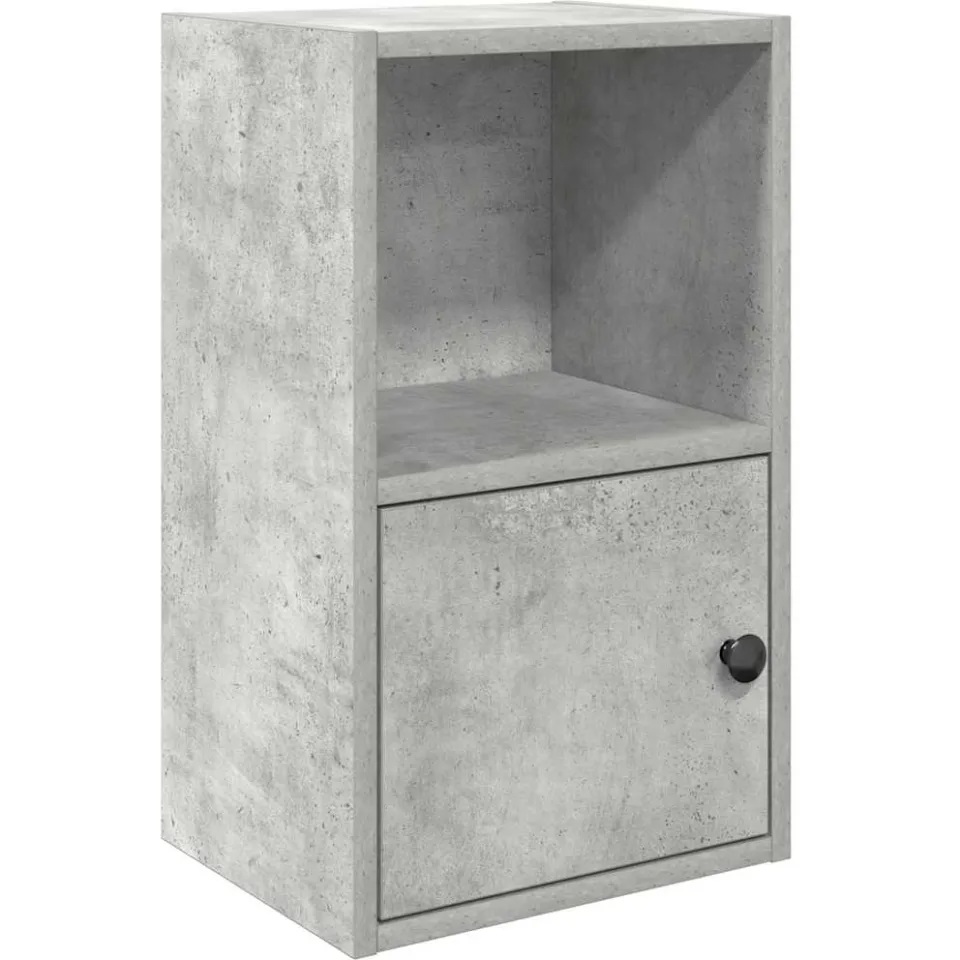 vidaXL Boekenkast 31x24x52 cm bewerkt hout betongrijs grijs, foto 3