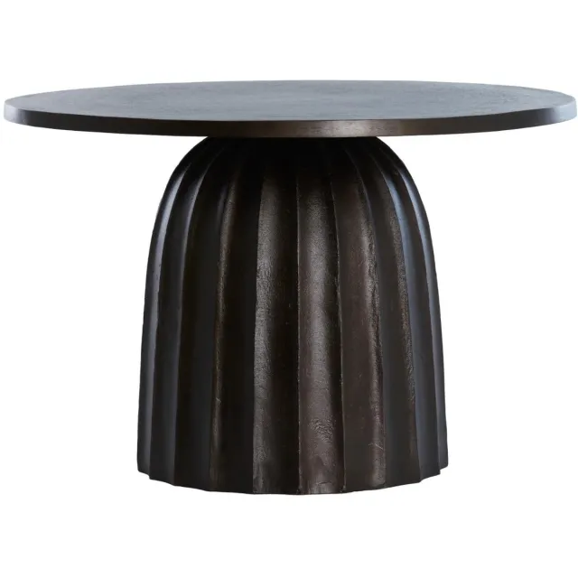 Light & Living Bijzettafel Veglia - Donkerbruin - Ø60cm - Modern