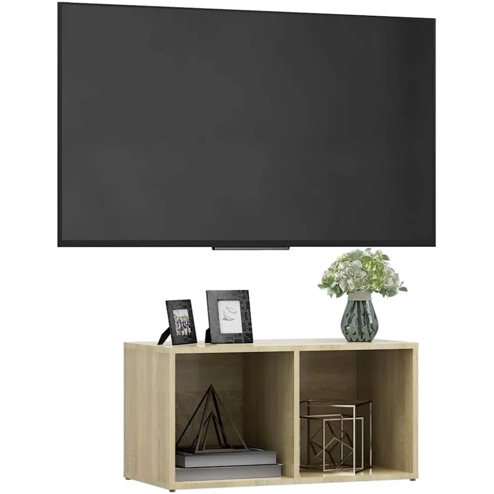 vidaXL Tv-meubel 72x35x36,5 cm bewerkt hout sonoma eikenkleurig, foto 3
