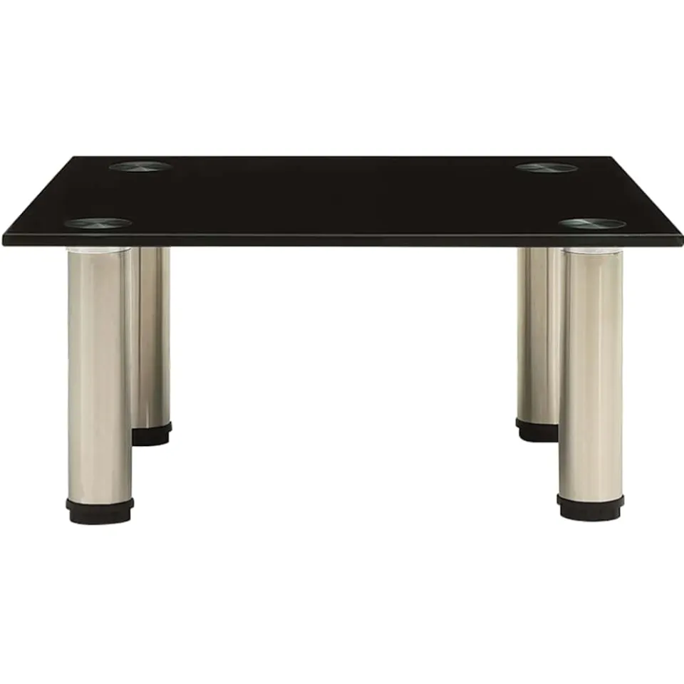 vidaXL Tv-meubel 40x35x17 cm gehard glas zwart, foto 2