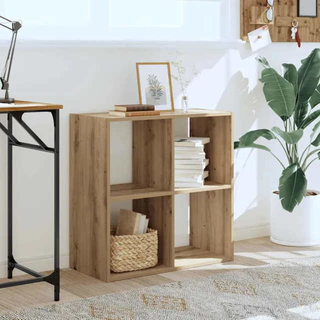 vidaXL Boekenkast 68,5x32x68,5 cm bewerkt hout artisanaal eikenkleurig, foto 2