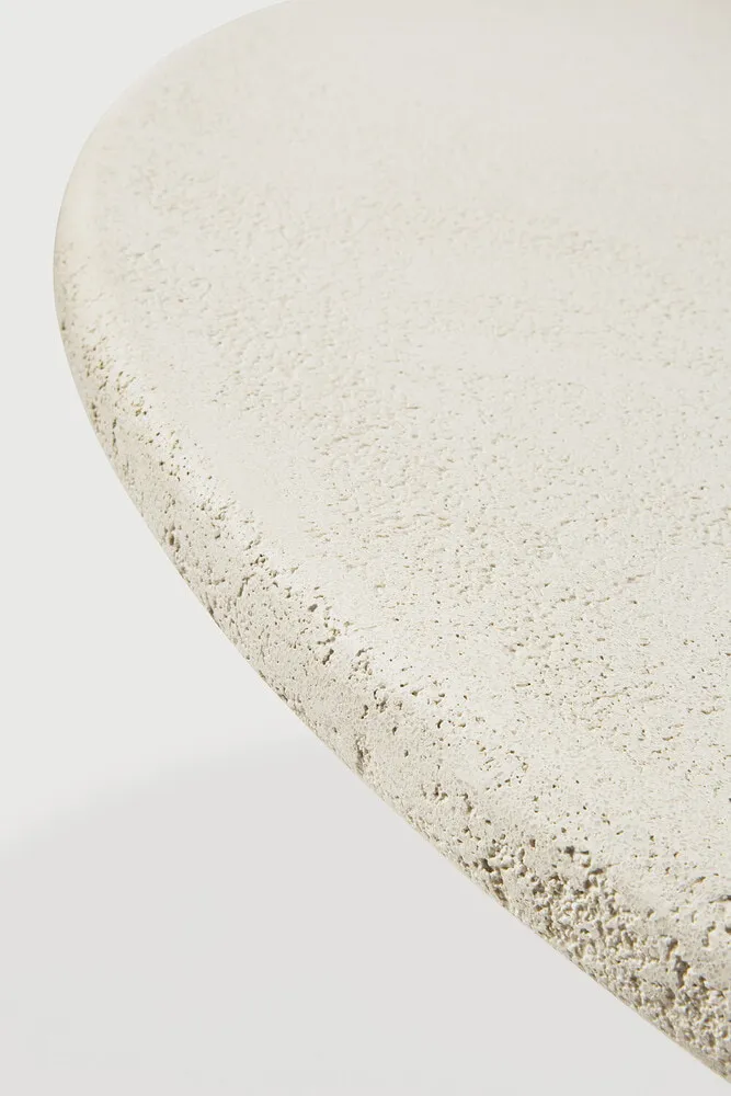 Ethnicraft Ronde Eettafel 'Elements' Microcement, 125cm, kleur Off White, foto 4
