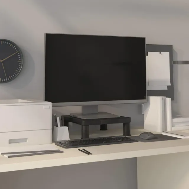 vidaXL Monitorstandaard 33,5x34x10,5 cm zwart