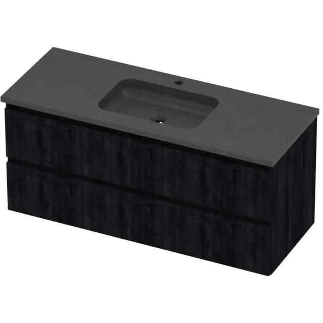 Proline Rollo Badmeubelset Hardsteen Elegant 1 Gat 120x46x54 cm Blue Stone Charcoal Oak Eiken