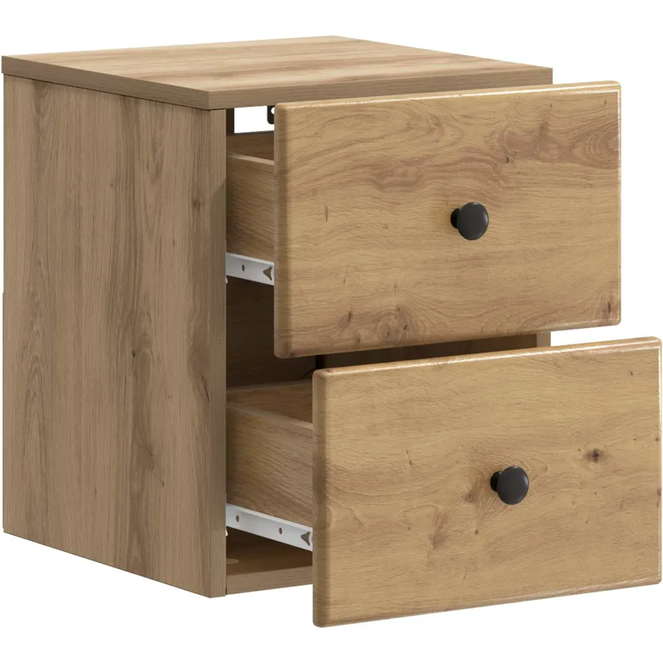 vidaXL Wandbeugel Bedkast Artisanaal eiken 34,5 x 33 x 40 cm, foto 3
