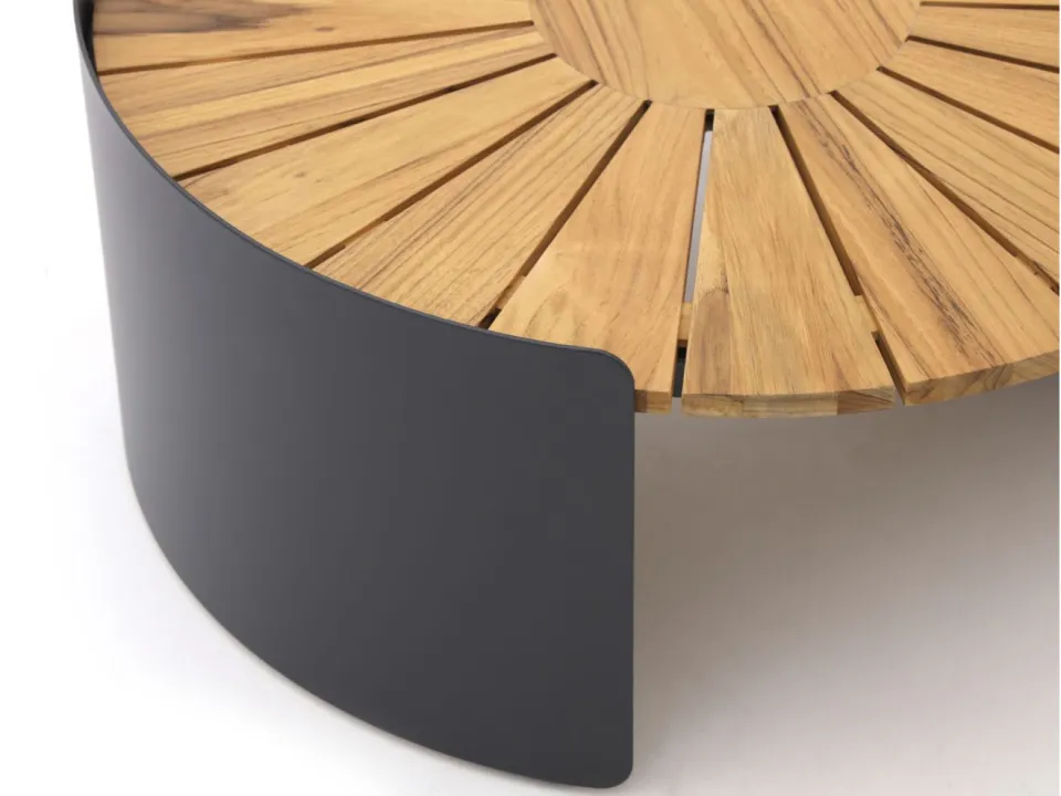 Bellagio tuinmeubelen Bellagio Porcari lounge tuintafel ø70cm (h:30cm) bruin, foto 4