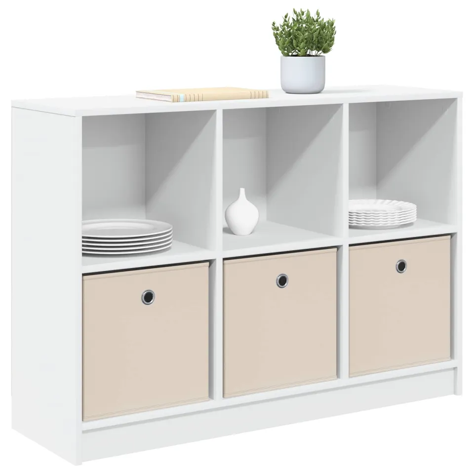 vidaXL Dressoir Wit 102 x 32 x 73,5 cm