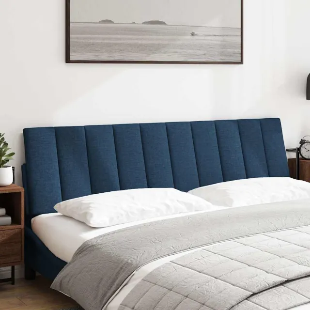 vidaXL Hoofdbordkussen "Hanko" 180 cm stof blauw