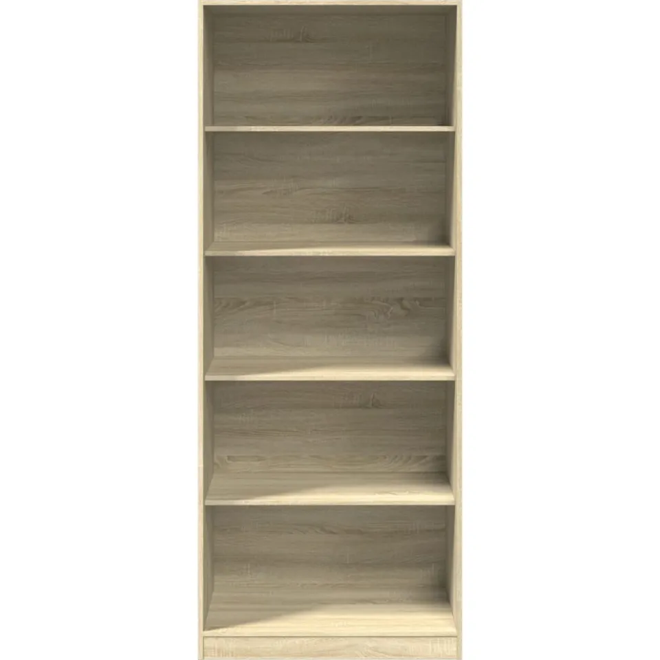 vidaXL Kledingkast 80x50x200 cm bewerkt hout sonoma eikenkleurig