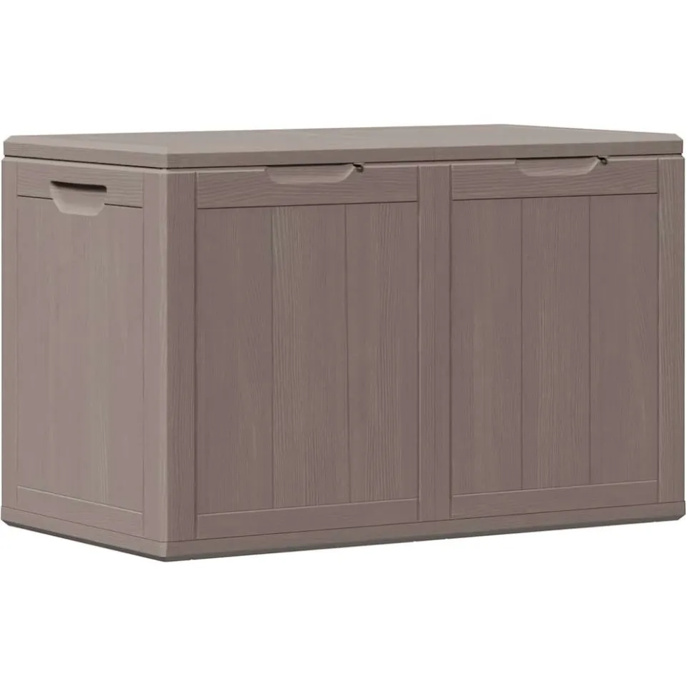 vidaXL Tuinbox 180 L PP houtlook bruin, foto 3