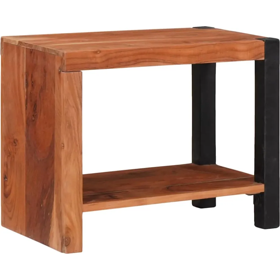 vidaXL Boekenkast Bruin 50 x 30 x 40 cm Massief Acaciahout, foto 2