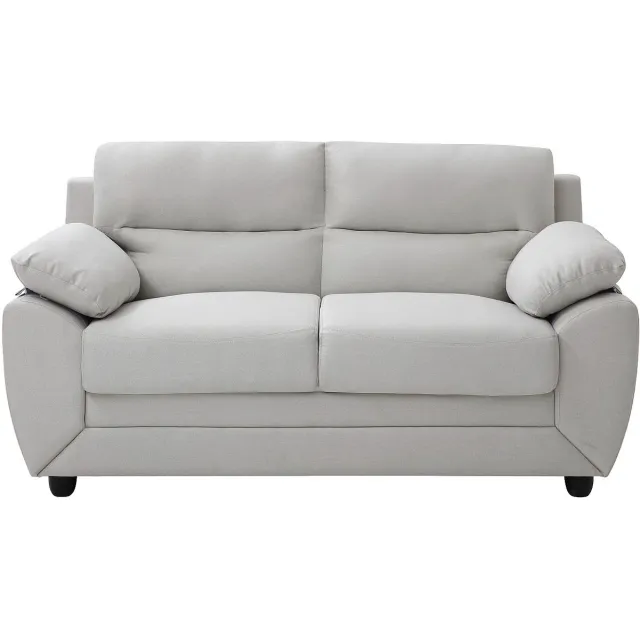 Vente-unique Tweezitsbank van beige stof MANOA