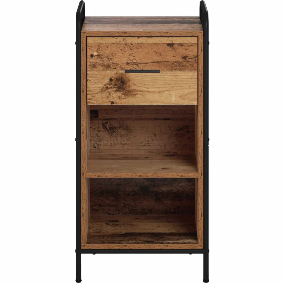 vidaXL Dressoir Oud hout 97 x 33 x 81 cm Bewerkt hout bruin, foto 4