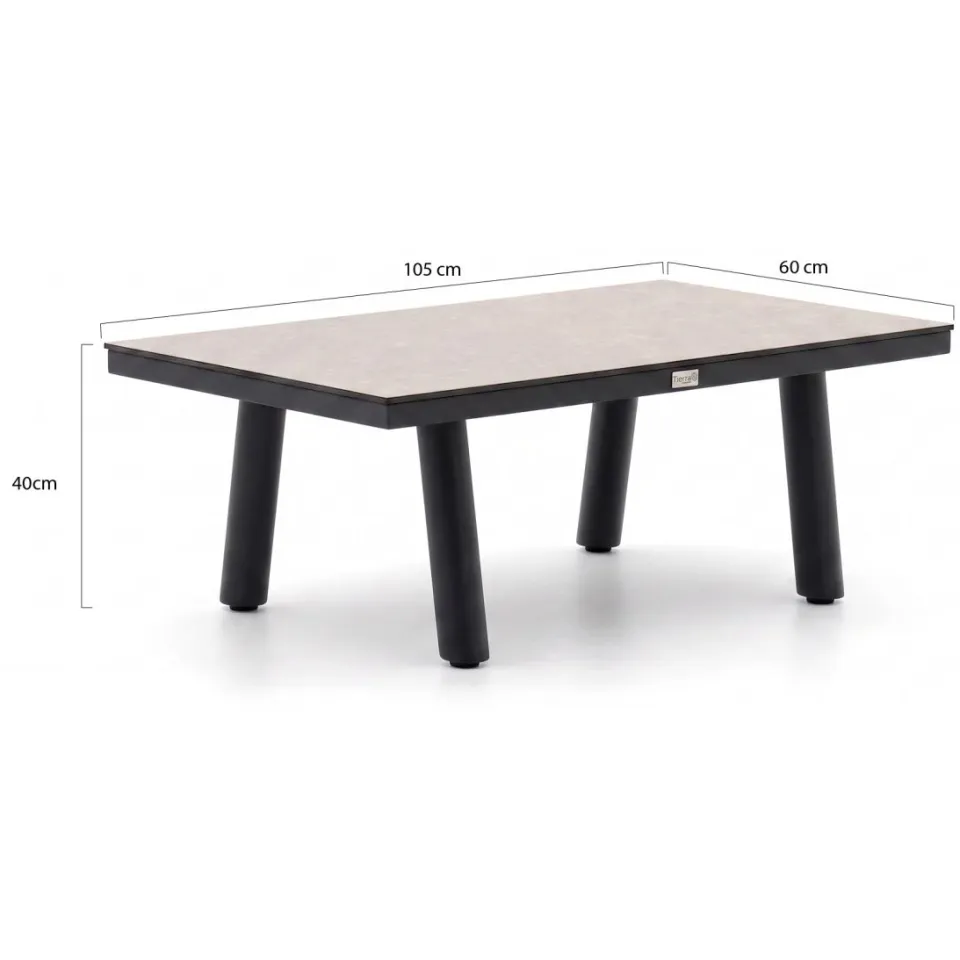 Tierra Outdoor Musone lounge tuintafel 105x60x40cm grijs, foto 3