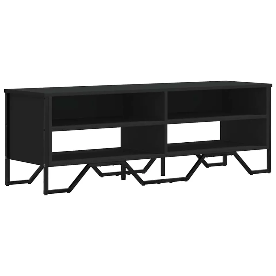 vidaXL Tv-meubel 122x34x41 cm bewerkt hout zwart, foto 3