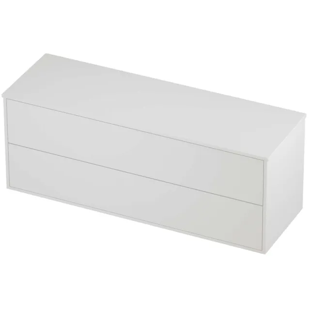 Proline Deck Badmeubelset Voor Grepen Symmetrisch Kader 140x46x54 cm Mat White Mat Wit