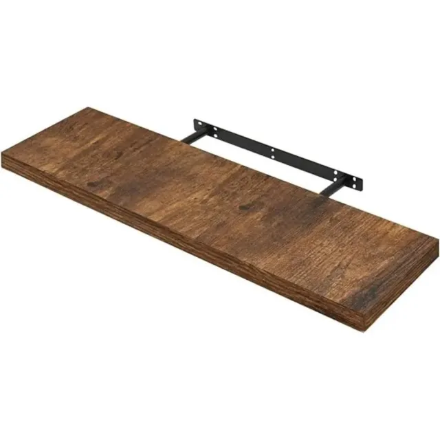 NordHaus Zwevende Wandplank - Boekenplank - Display Plank - Onzichtbare Montage - 70 cm Rustic Brown