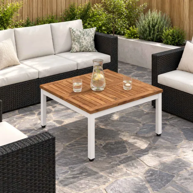 vidaXL Salontafel NAARDEN Natuurlijk en Wit 60 x 60,5 x 36 cm, foto 2