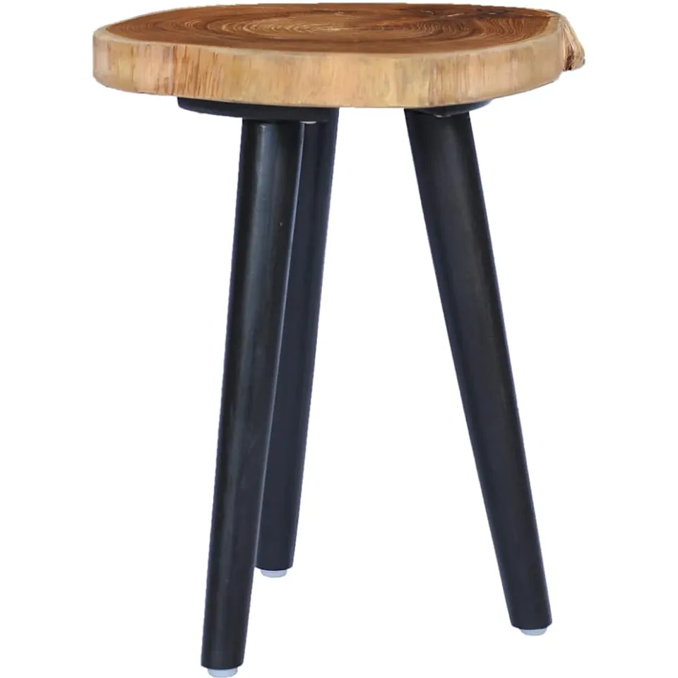 vidaXL Salontafel 40x45 cm massief teakhout bruin, foto 4