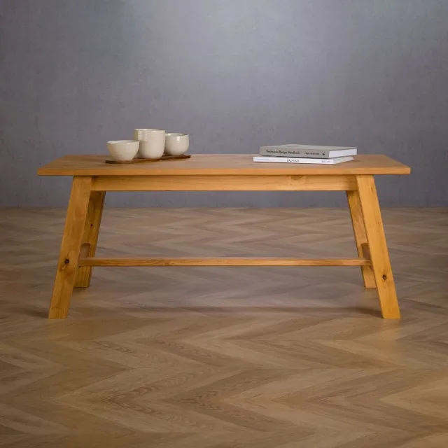 IDIMEX Salontafel LUZERNA van massief hout - gebeitst/gewaxt natuur