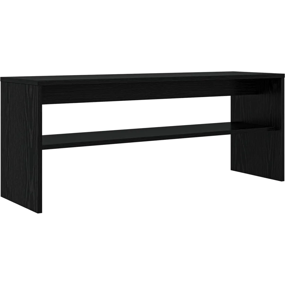 vidaXL TV-kast 100 x 30 x 40 cm Zwart Eiken Bewerkt hout, foto 3