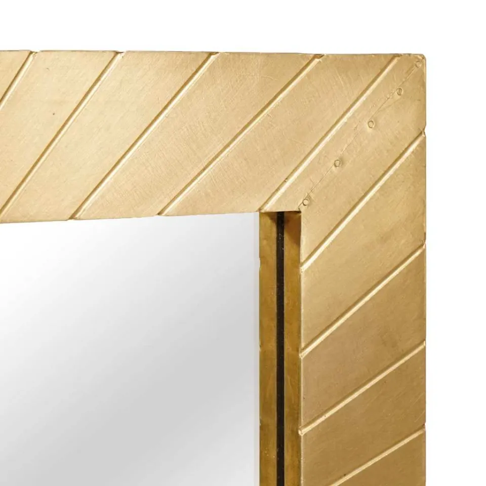 vidaXL Badkamer Spiegel Wandgemonteerd Goud 50 x 2,5 x 70 cm, foto 4