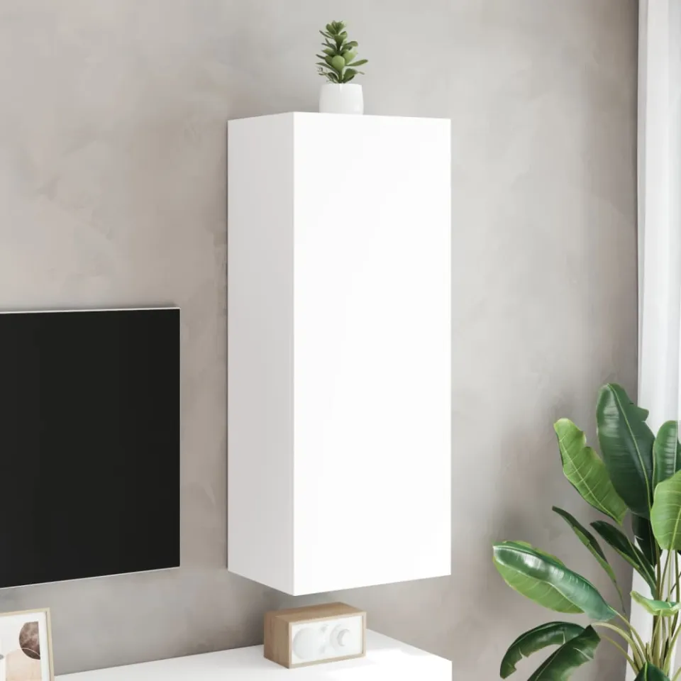 vidaXL Tv-wandmeubel 40,5x30x102 cm bewerkt hout wit, foto 2