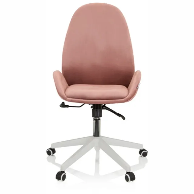hjh office Bureaustoel / draaistoel AVEA fluweel roze hjh OFFICE